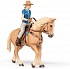 Фигурка Дикая западная лошадь с наездницей  - миниатюра №5